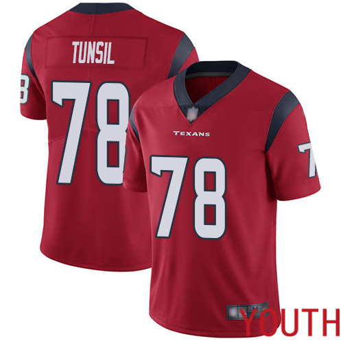 Houston Texans Limited Red Youth Laremy Tunsil Alternate Jersey NFL Football #78 Vapor Untouchable->houston texans->NFL Jersey